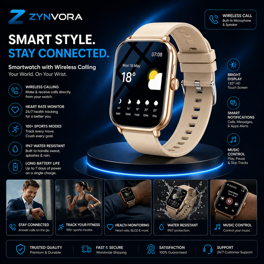 Zynvora Smart Bluetooth Calling Watch